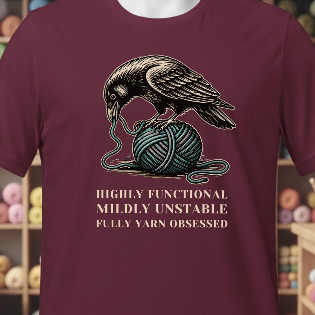 Raven T-Shirt Maroon t-shirt