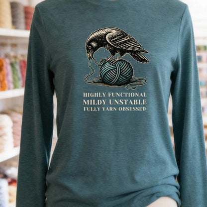 Raven Teal Blue Long Sleeve Tee.jpg