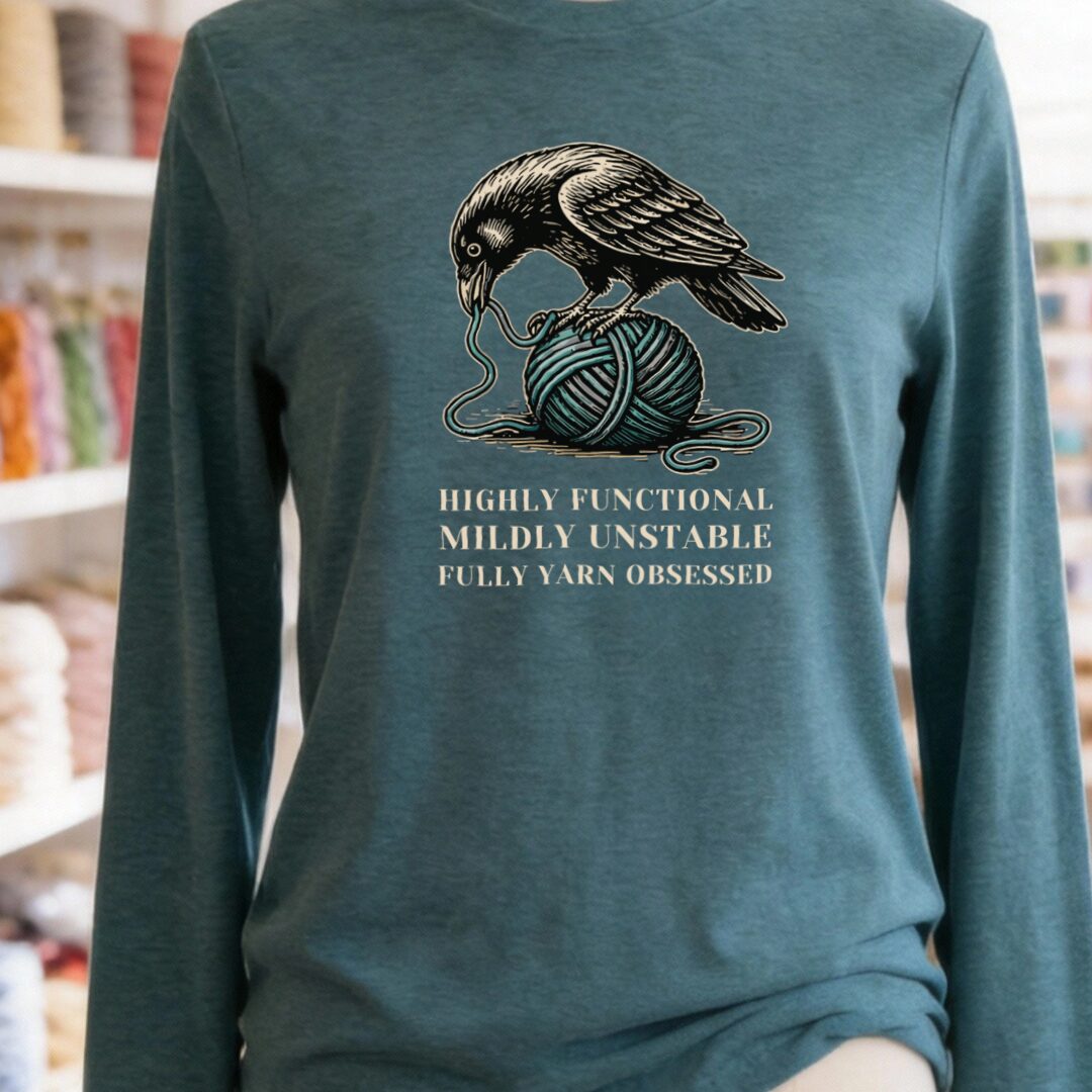 Raven Teal Blue Long Sleeve Tee.jpg