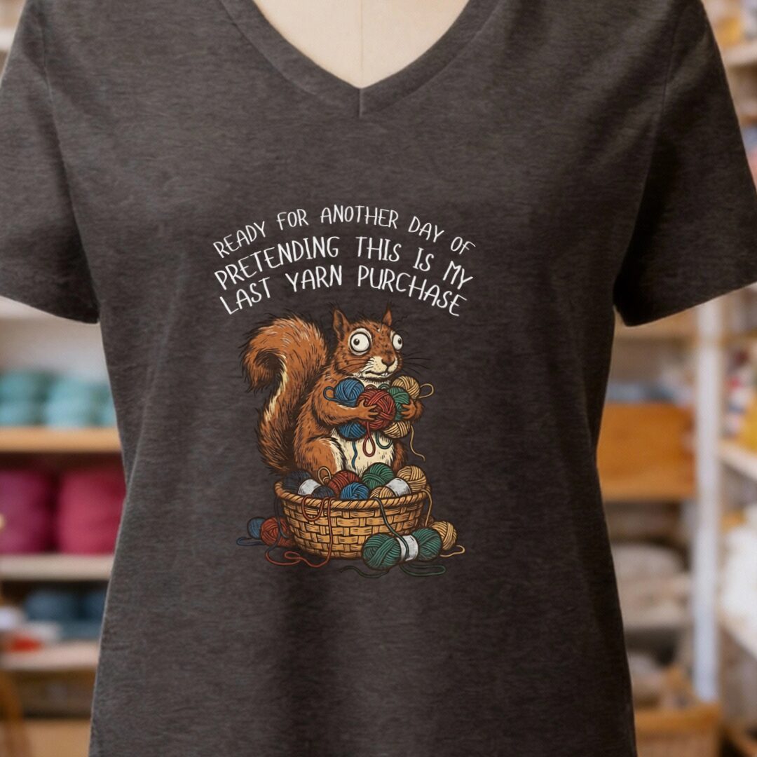 Ready For Another Day V-Neck T-Shirt Dark Grey t-shirt