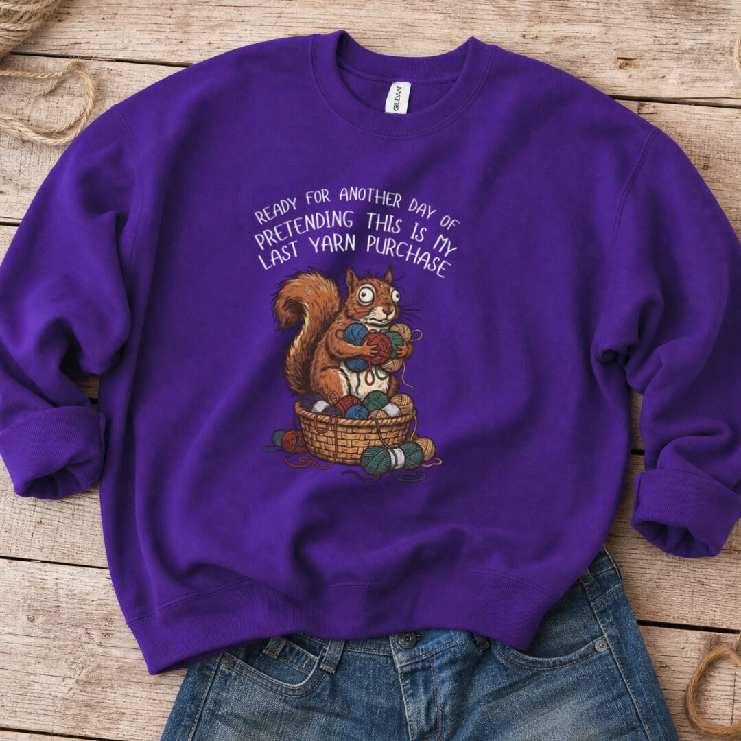 Ready For Another Day Sweatshirt Purple t-shirt