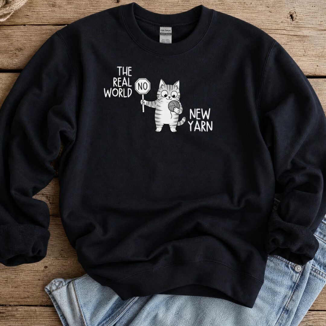 Real World Sweatshirt Black t-shirt