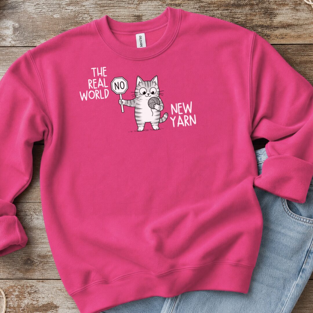 Real World Sweatshirt Bright Pink t-shirt
