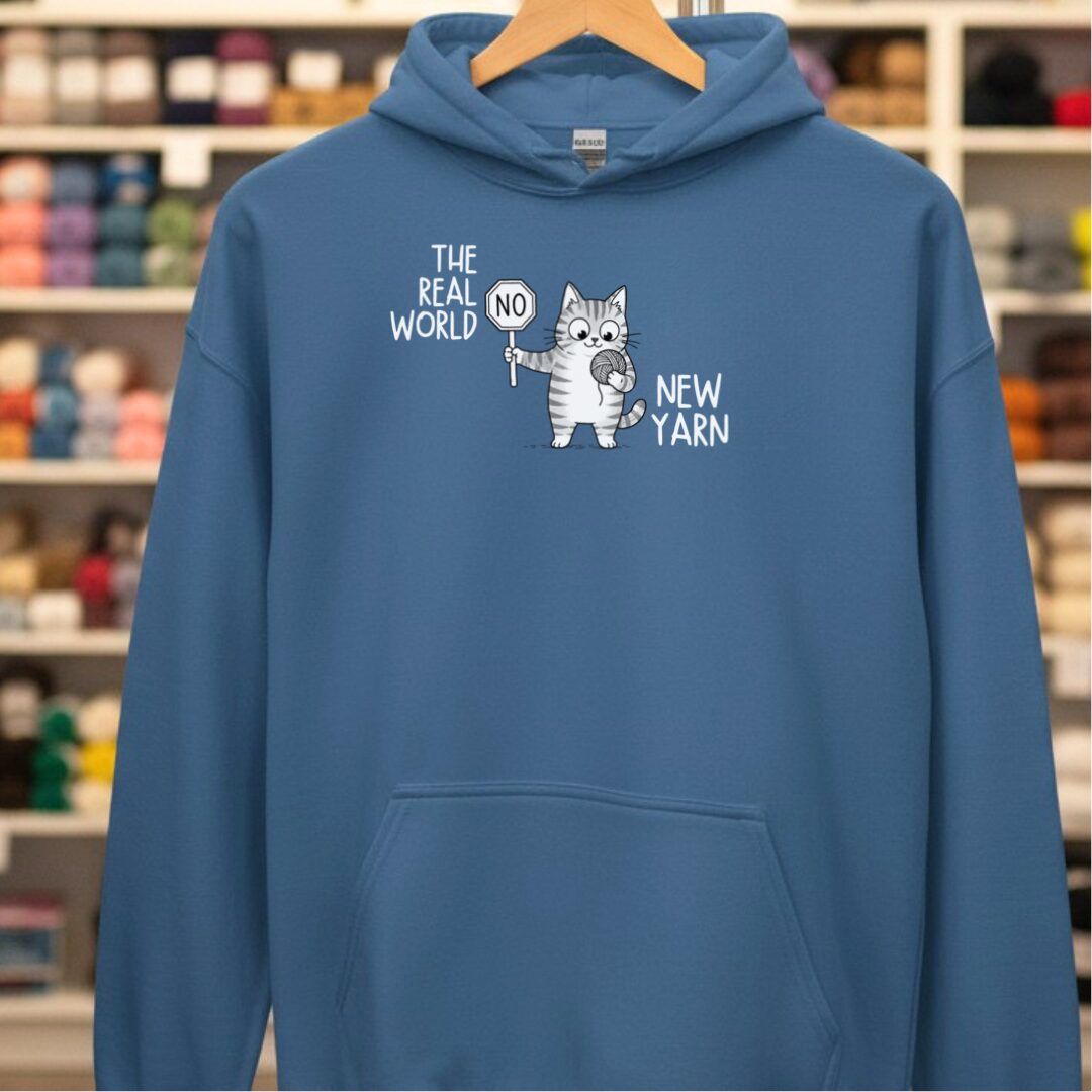 Real World Hoodie Indigo Blue t-shirt