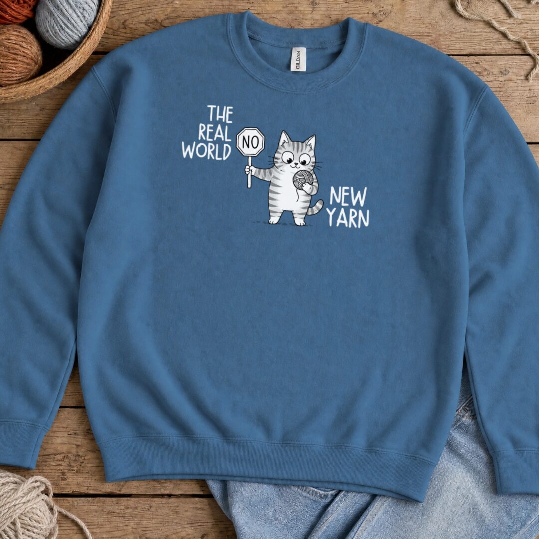 Real World Sweatshirt Indigo Blue t-shirt