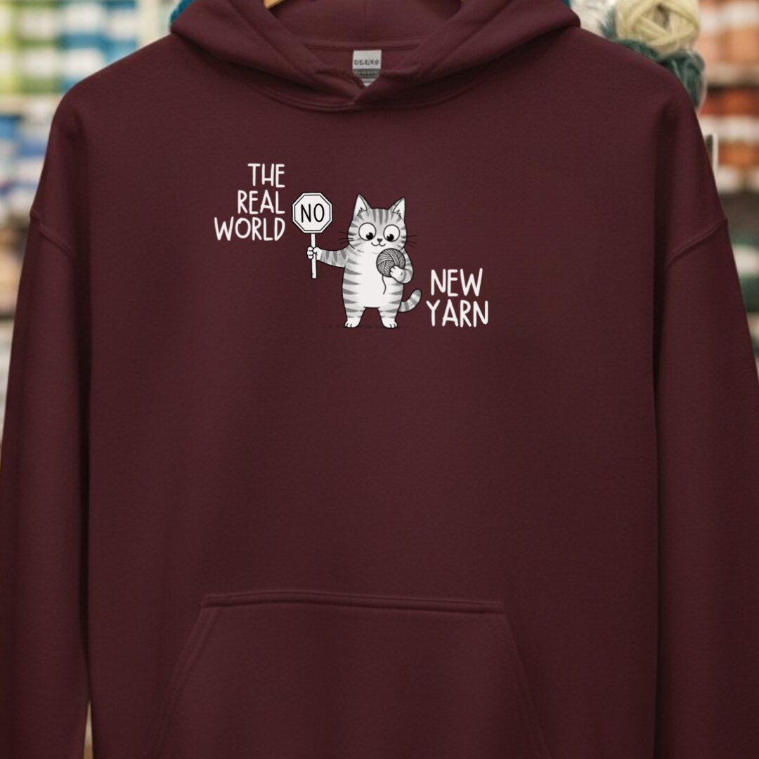 Real World Hoodie Maroon t-shirt