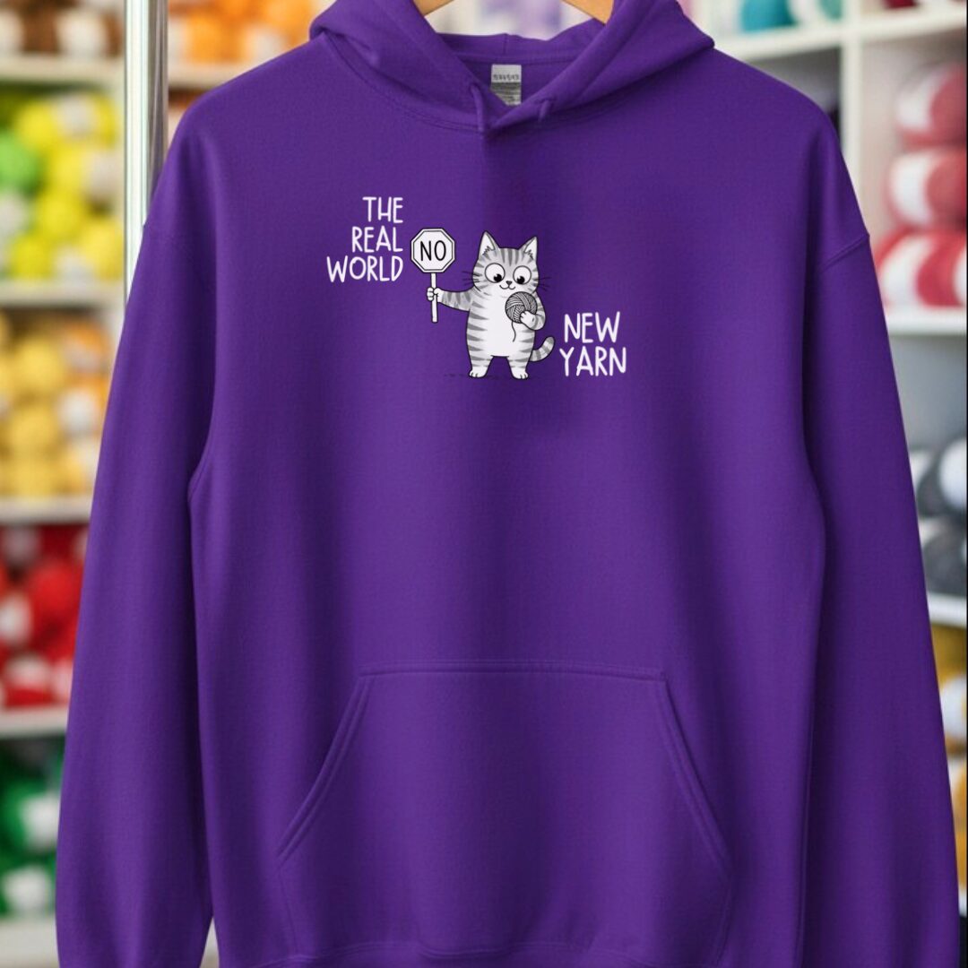 Real World Hoodie Purple t-shirt