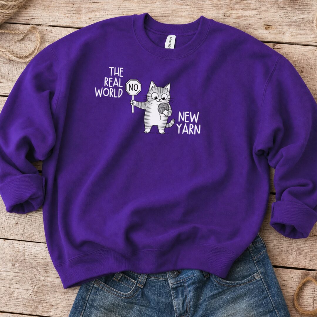 Real World Sweatshirt Purple t-shirt