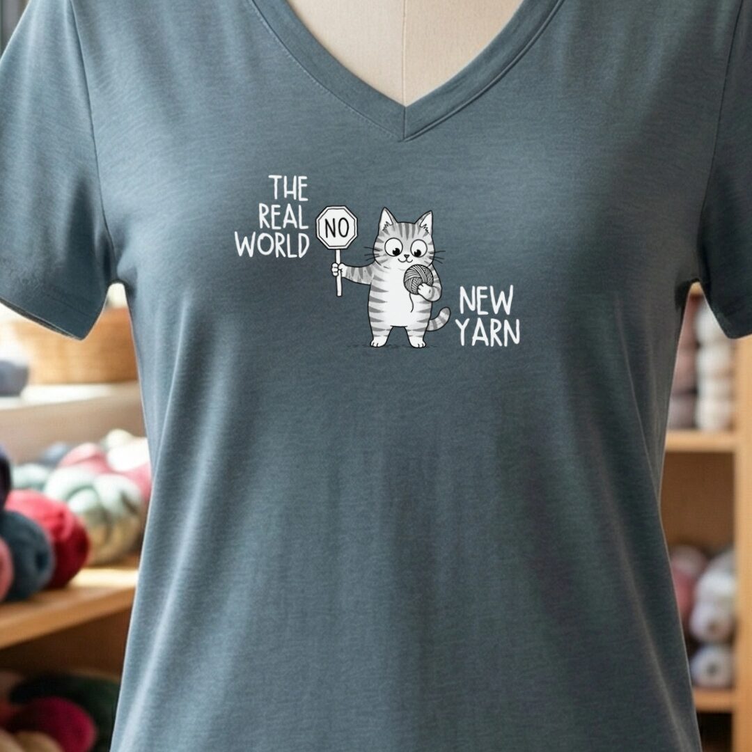 Real World V-Neck T-Shirt Slate t-shirt