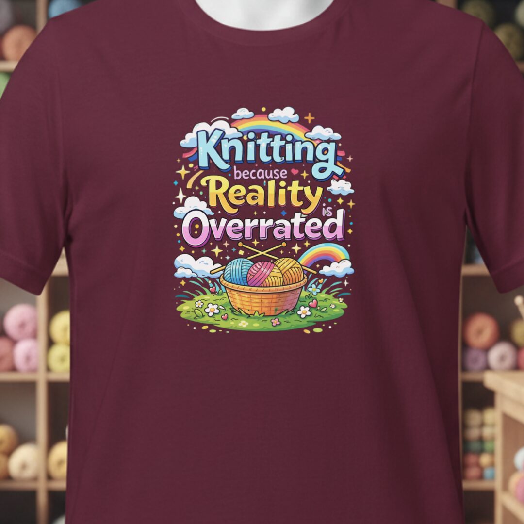 Reality is Overrated T-Shirt Maroon t-shirt