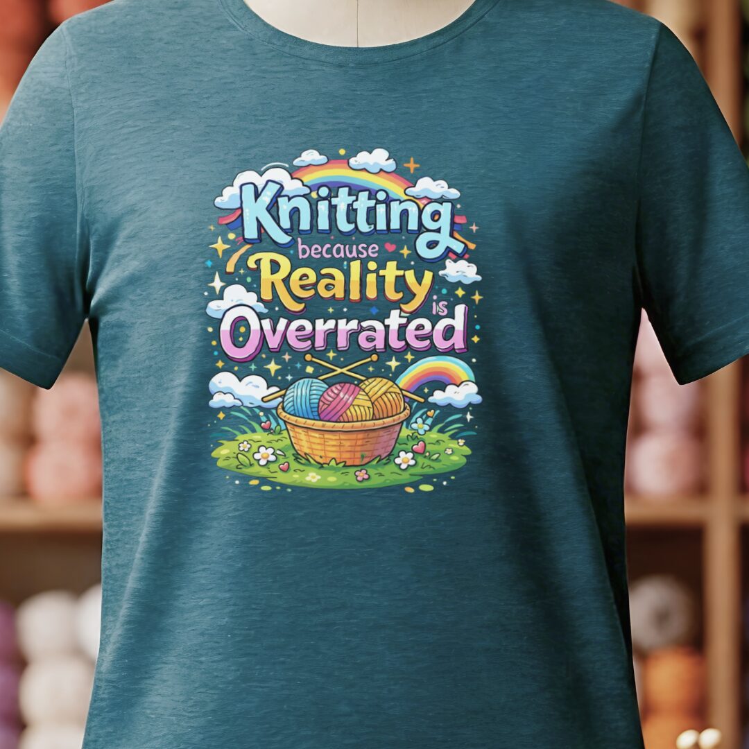 Reality is Overrated T-Shirt Teal Blue t-shirt
