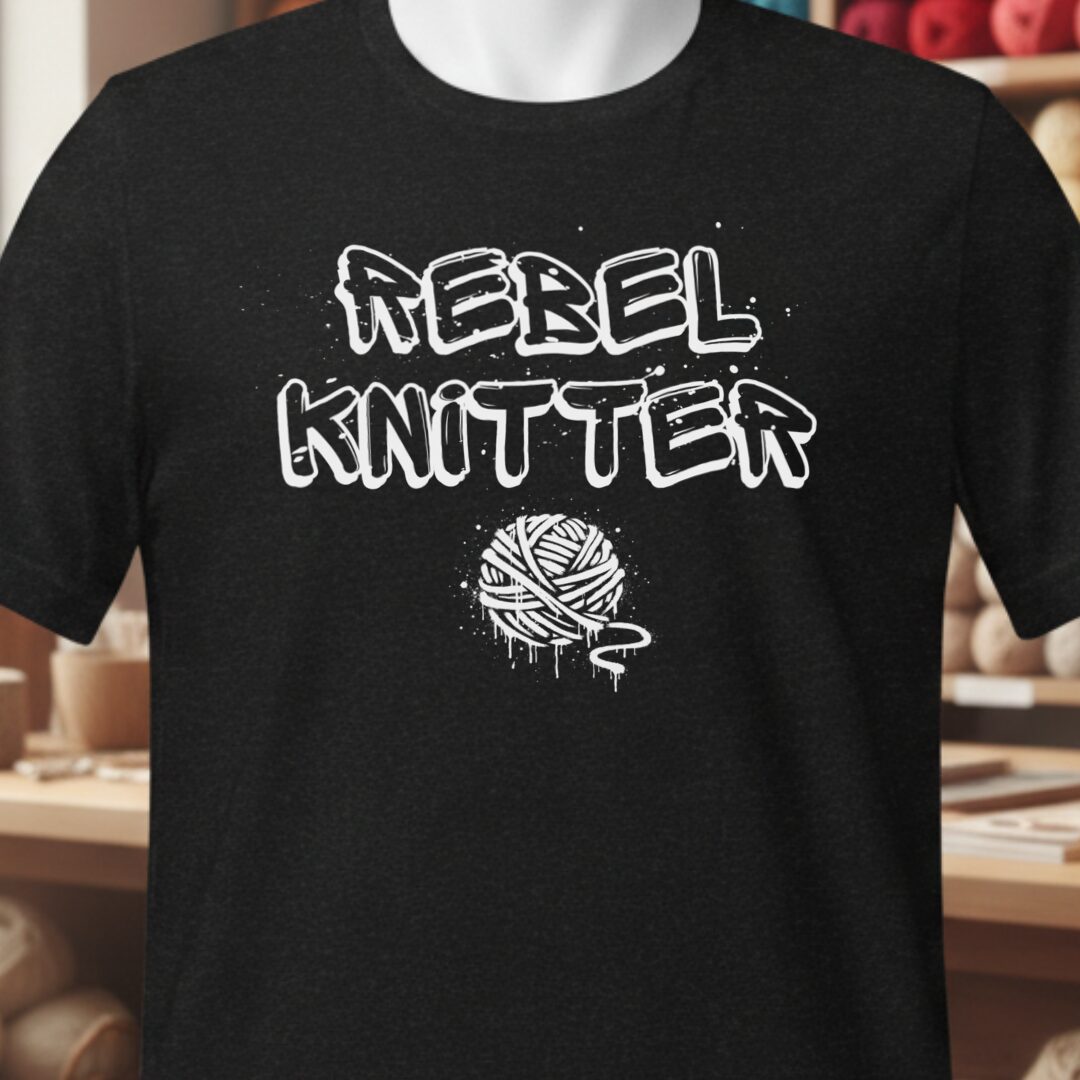 Rebel Knitter T-Shirt Black t-shirt
