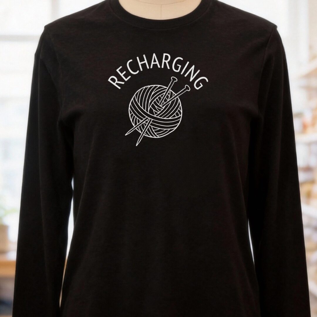 Recharging Long Sleeve Tee Black t-shirt