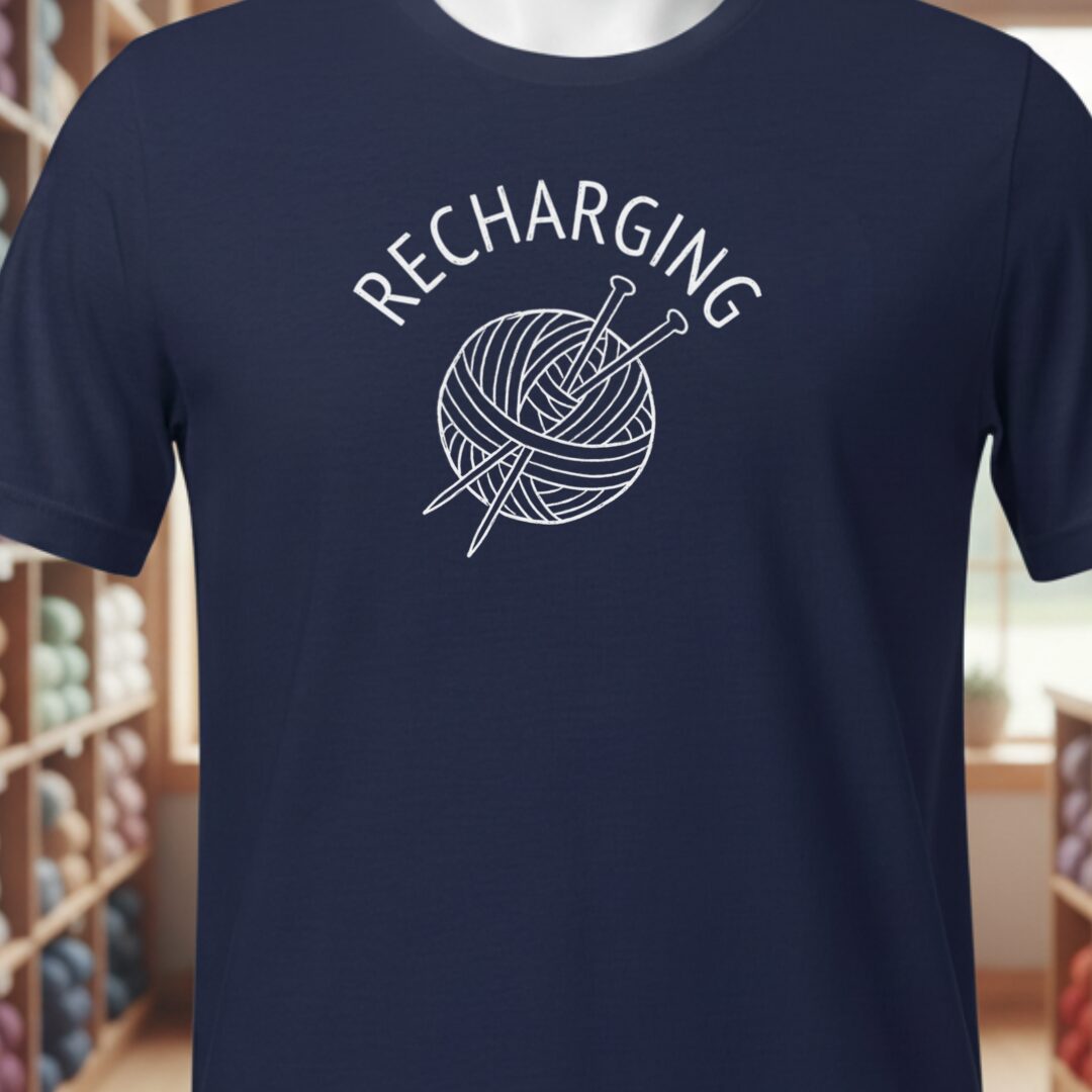 Recharging T-Shirt Navy t-shirt
