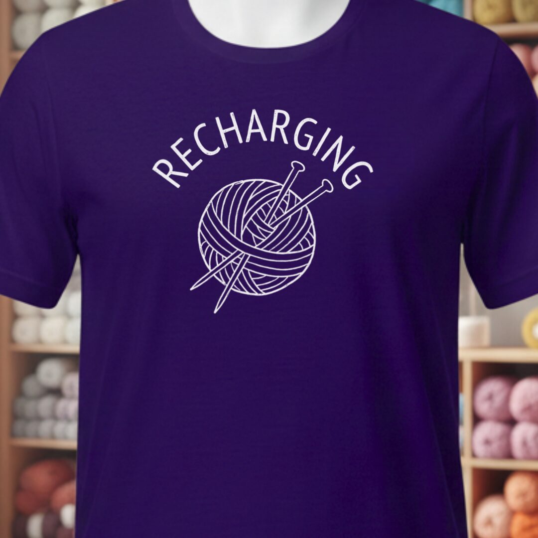 Recharging T-Shirt Purple t-shirt