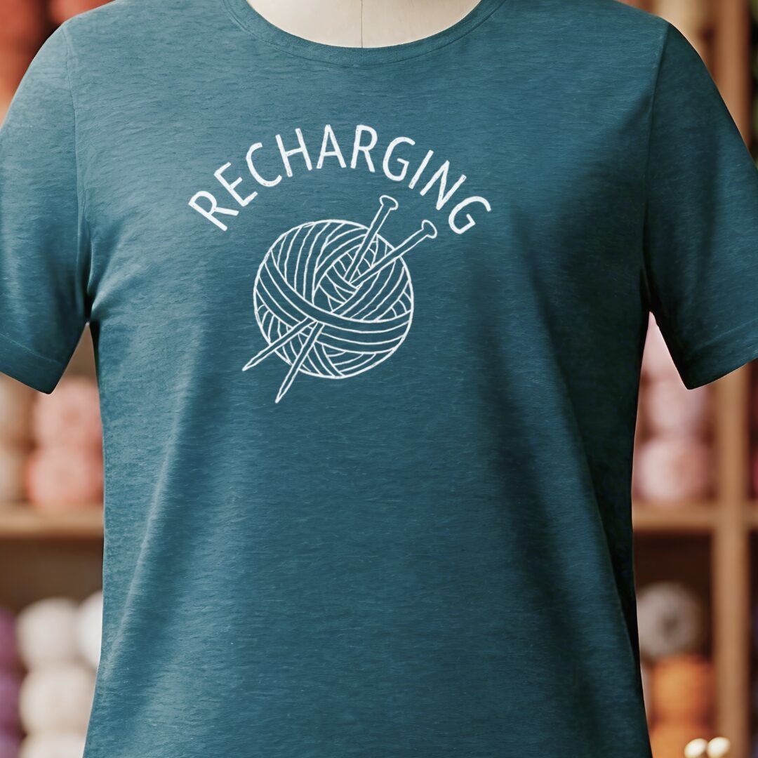 Recharging T-Shirt Teal Blue t-shirt