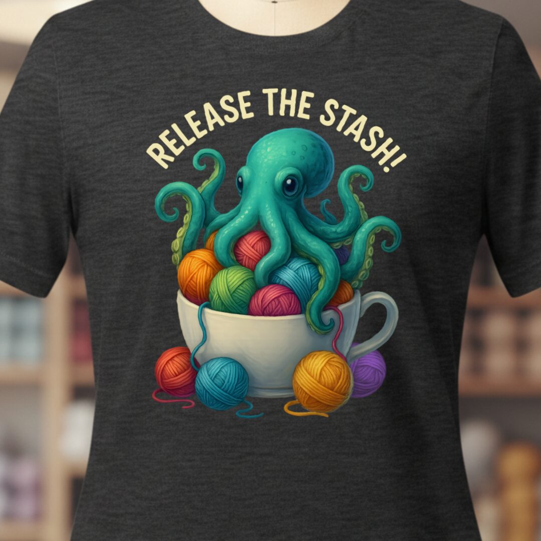 Release the Stash Kraken T-Shirt Dark Grey t-shirt
