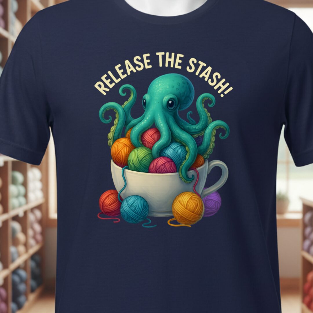 Release the Stash Kraken T-Shirt Navy t-shirt