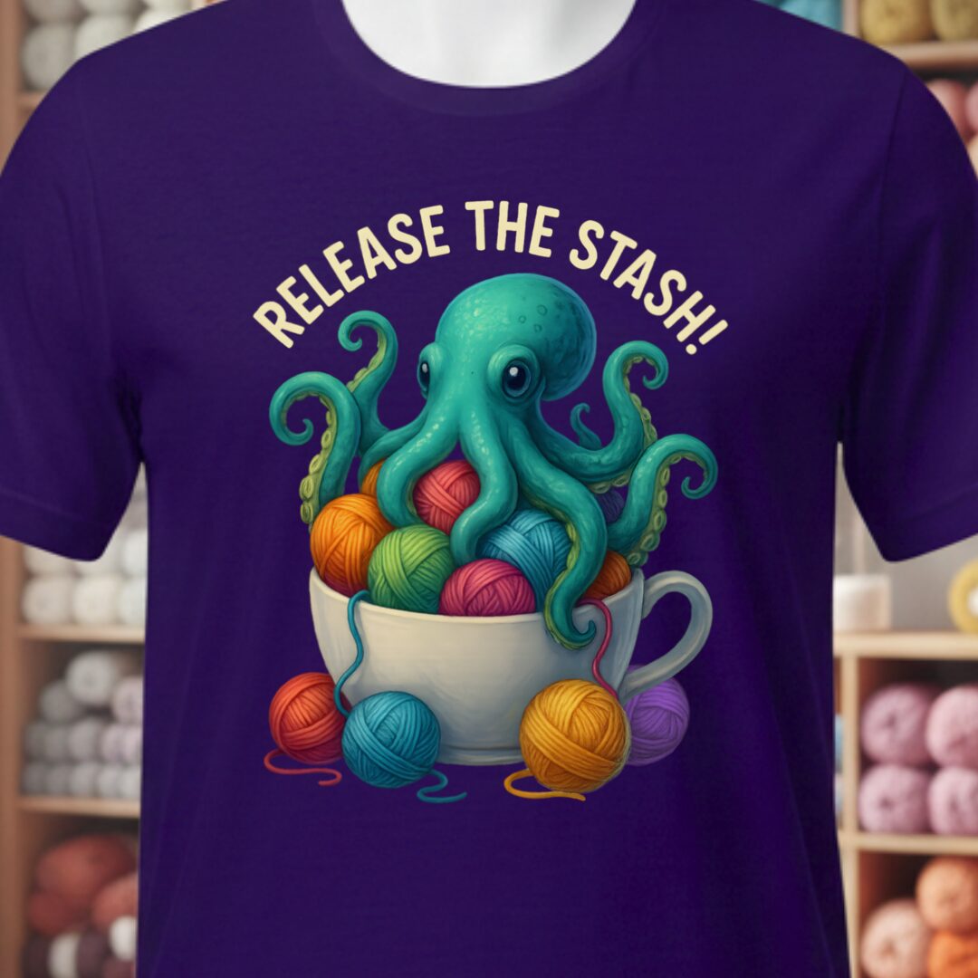 Release the Stash Kraken T-Shirt Purple t-shirt