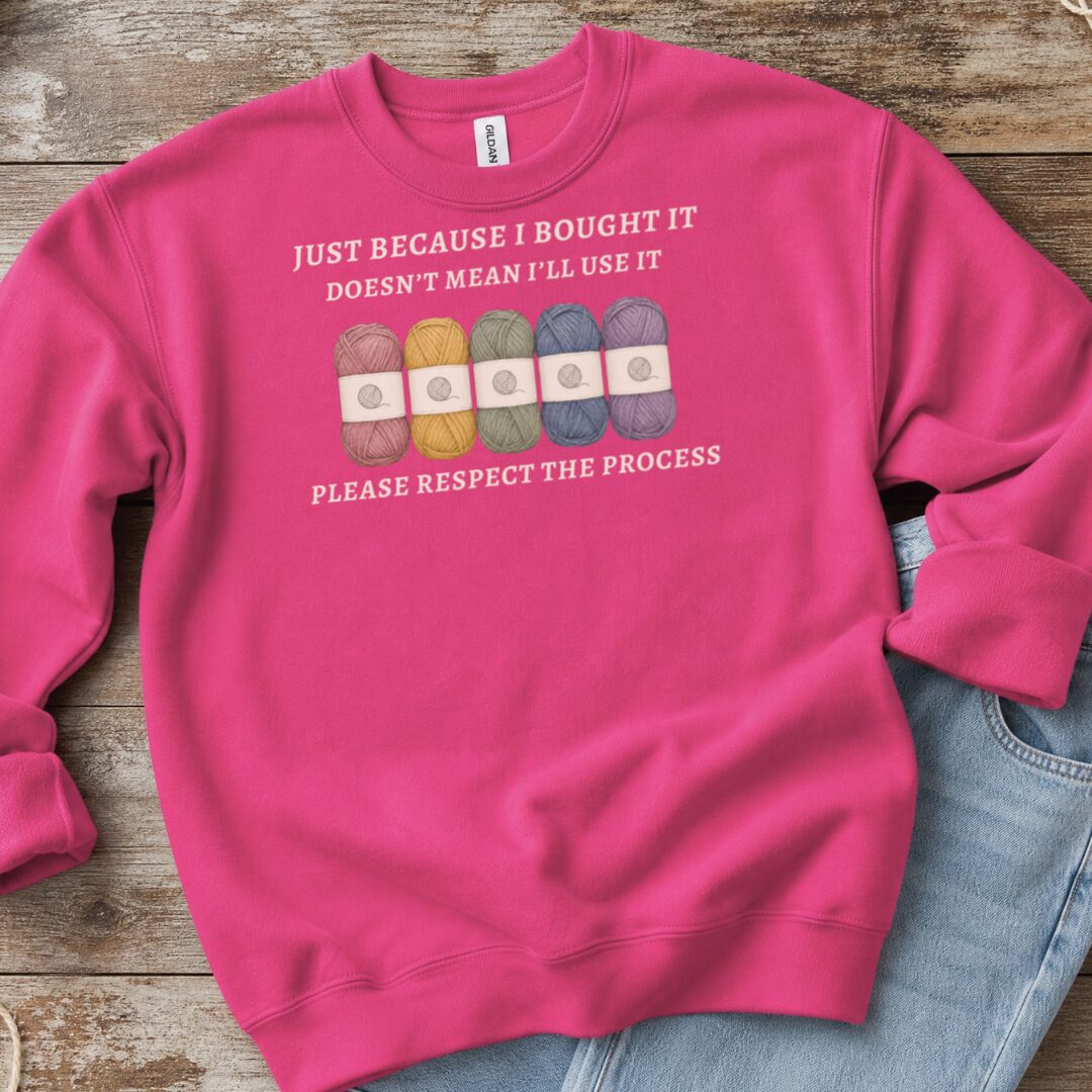 Respect The Process Bright Pink Sweatshirt.jpg