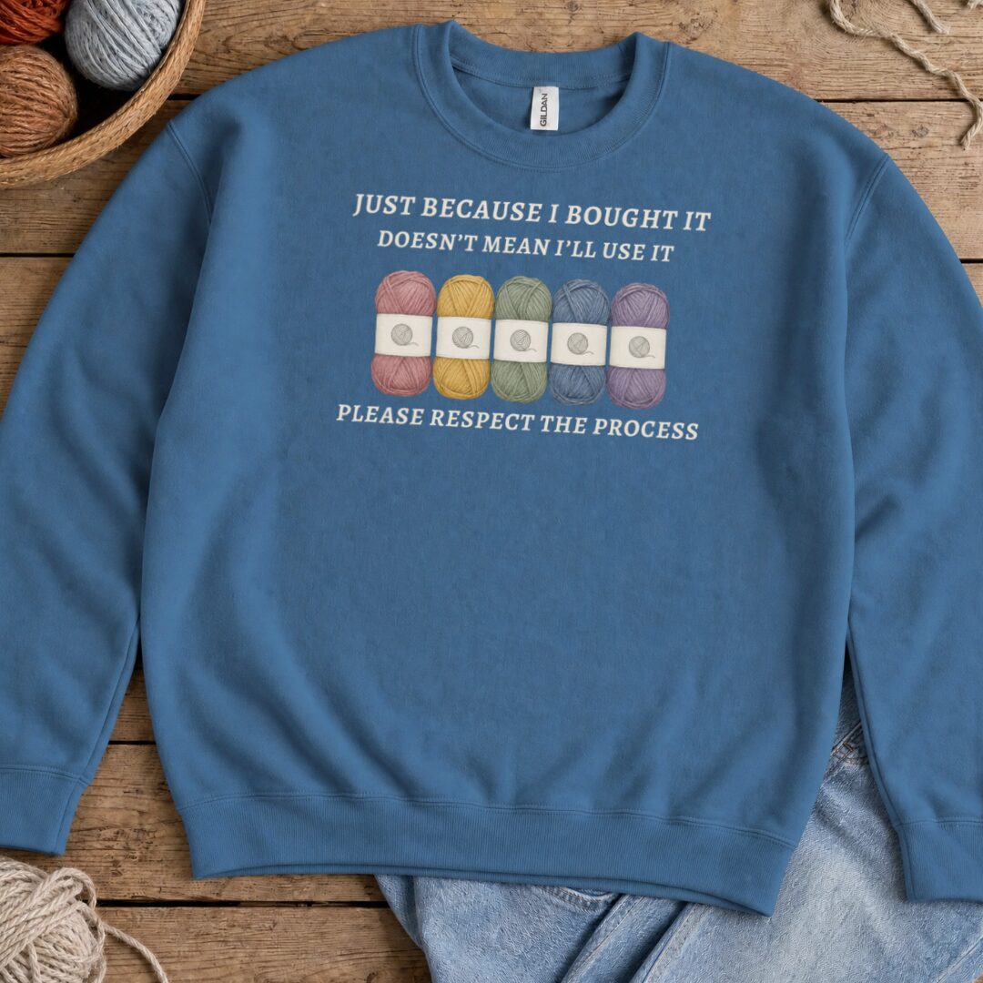 Respect The Process Indigo Blue Sweatshirt.jpg