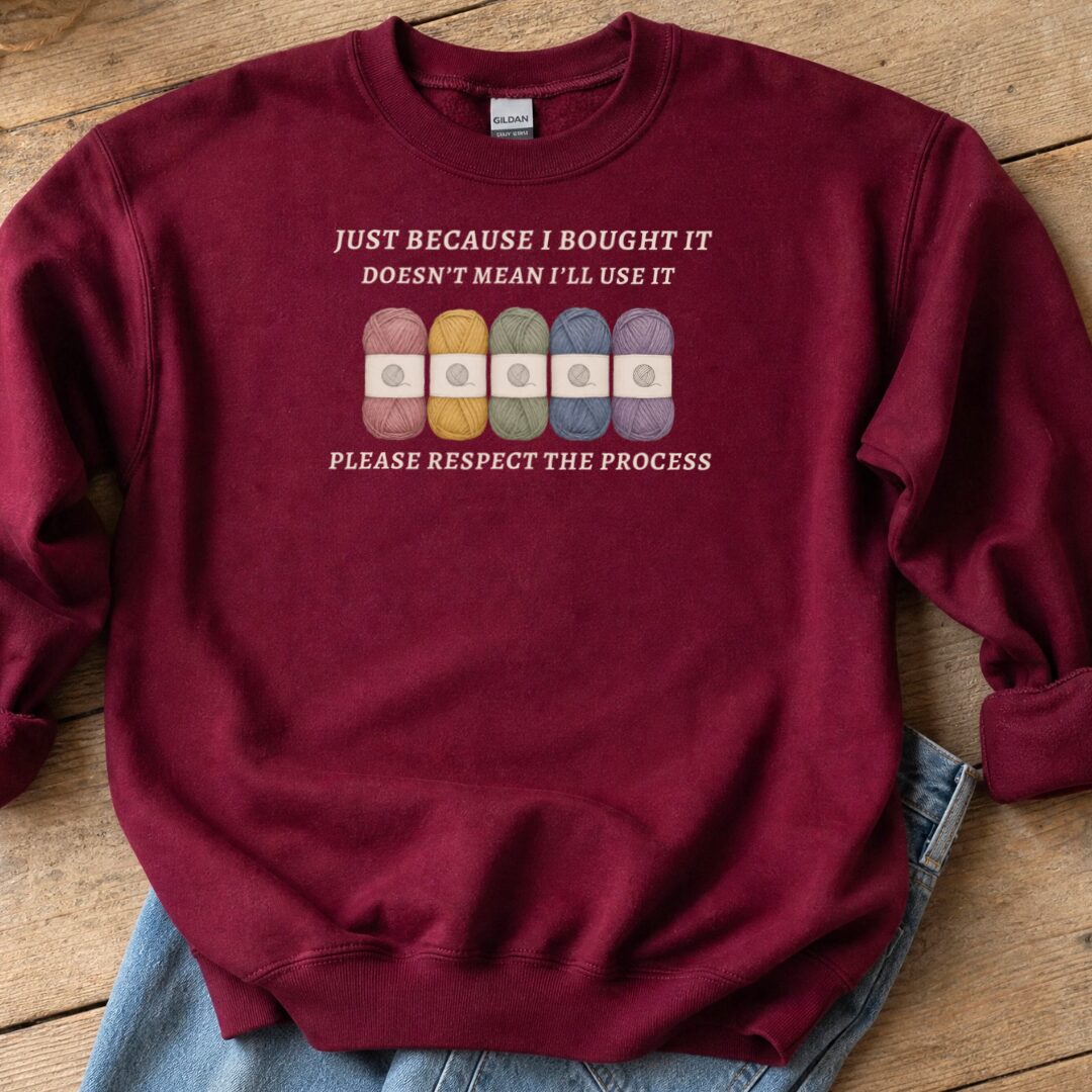Respect The Process Maroon Sweatshirt.jpg