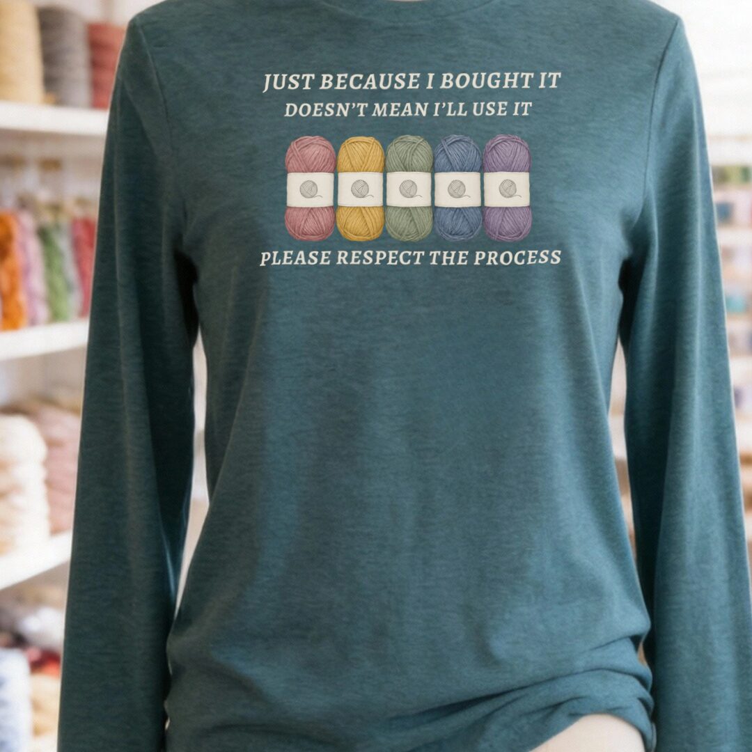 Respect The Process Teal Blue Long Sleeve Tee.jpg