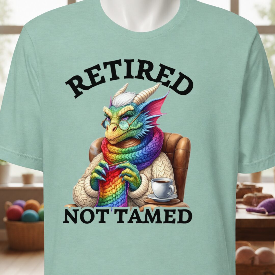 Retired Not Tamed T-Shirt Sea Breeze t-shirt