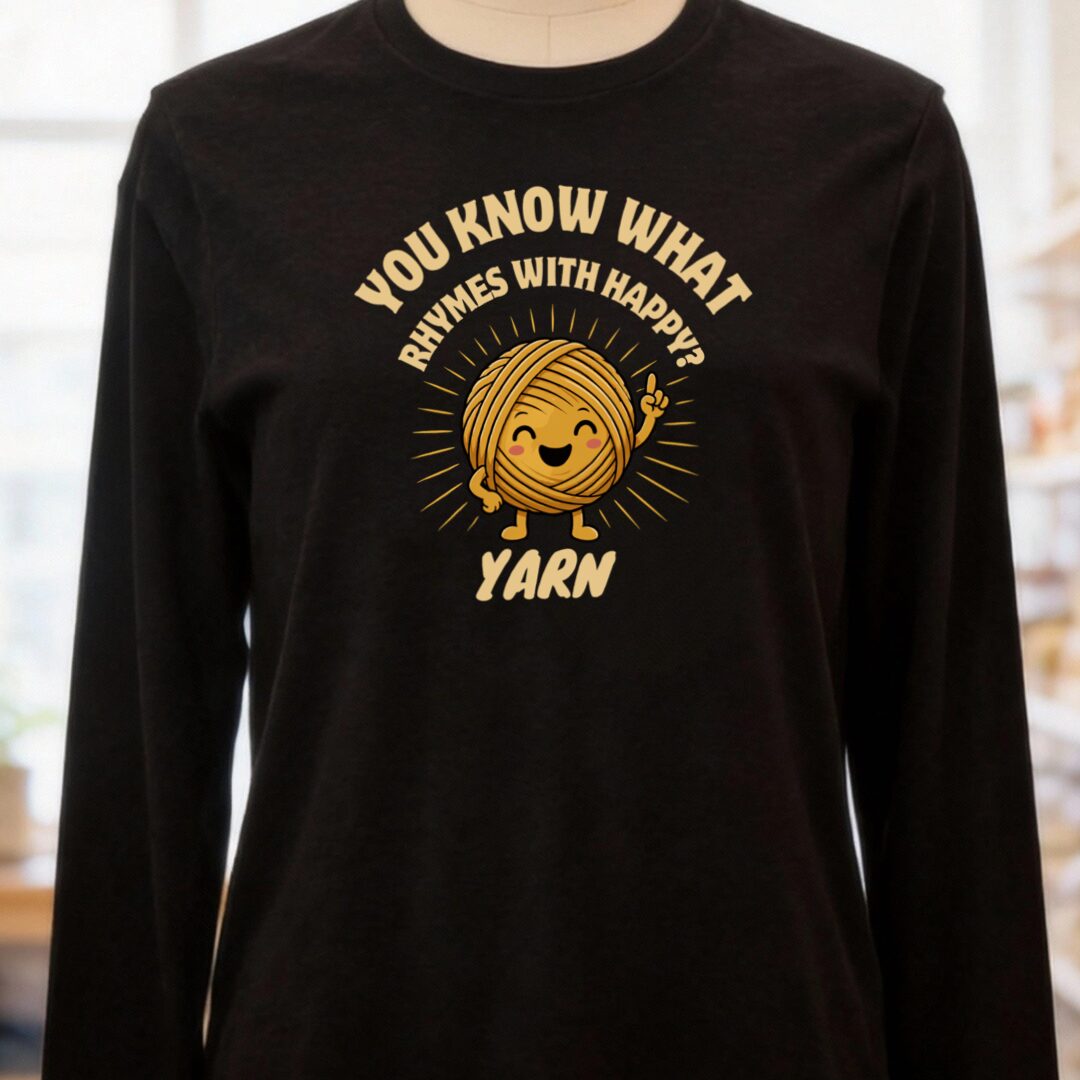 Rhymes With Long Sleeve Tee Black t-shirt