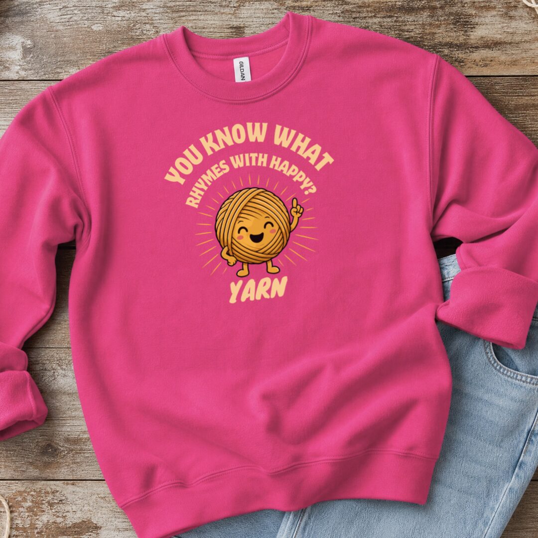 Rhymes With Sweatshirt Bright Pink t-shirt