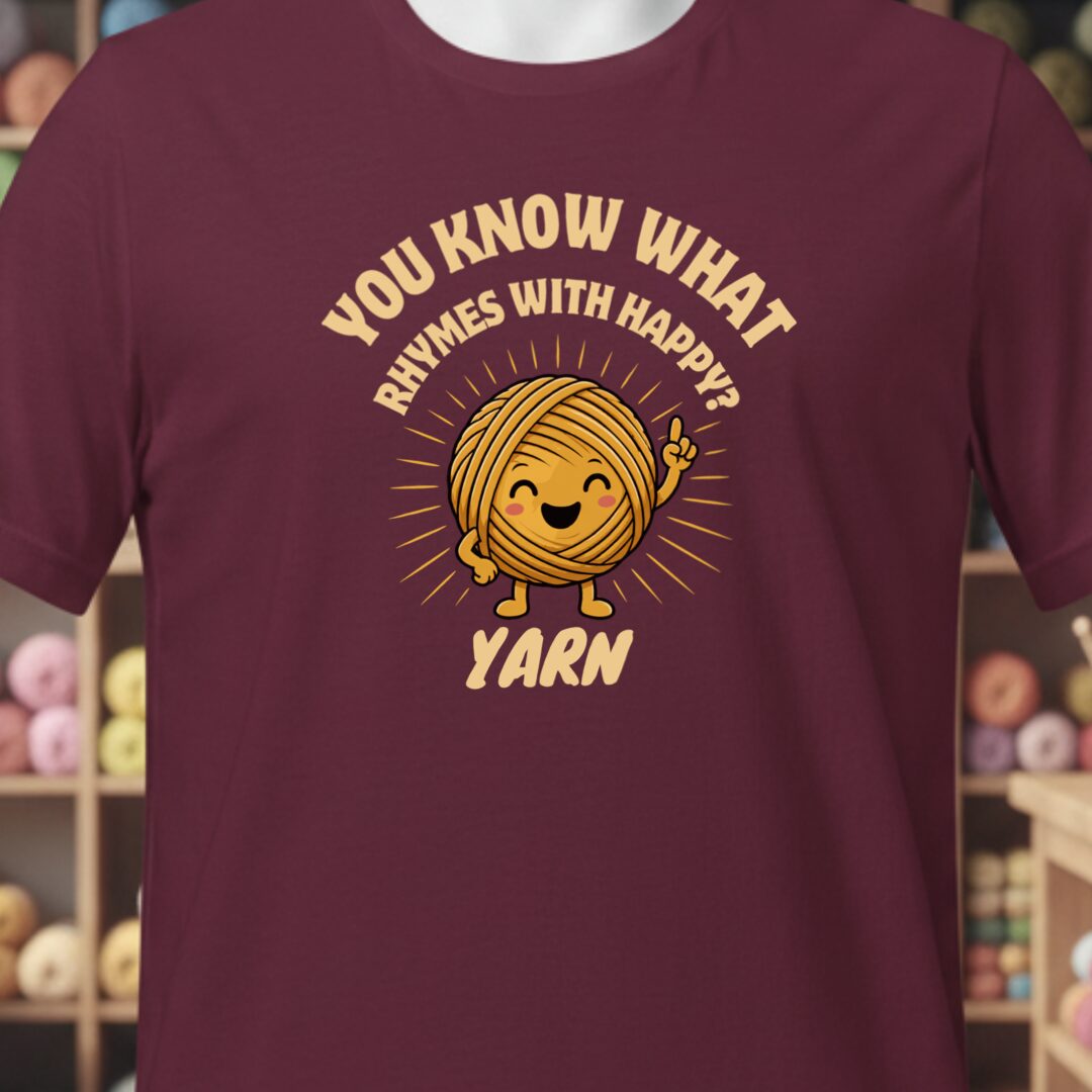 Rhymes With T-Shirt Maroon t-shirt