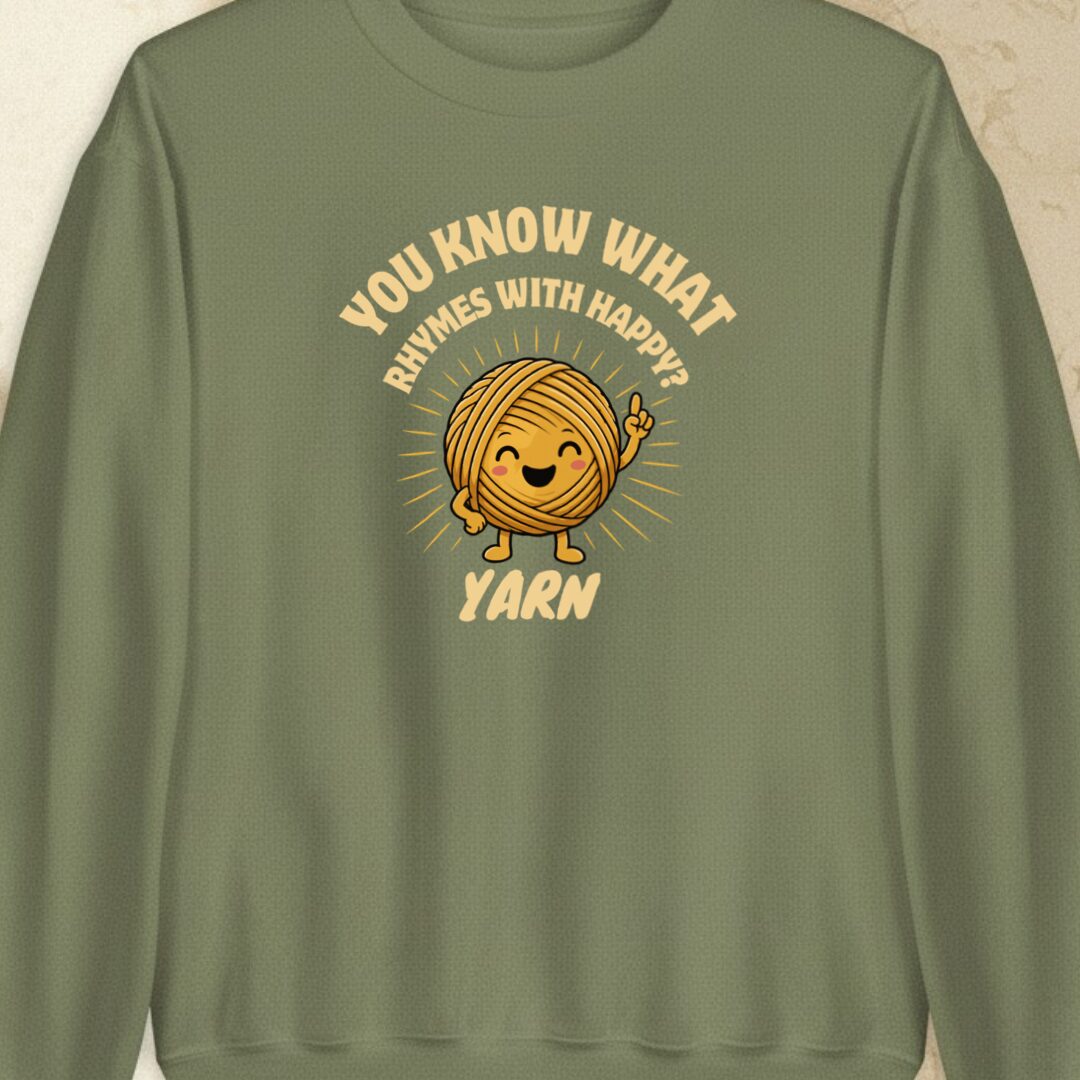 Rhymes With Military Green Sweatshirt.jpg