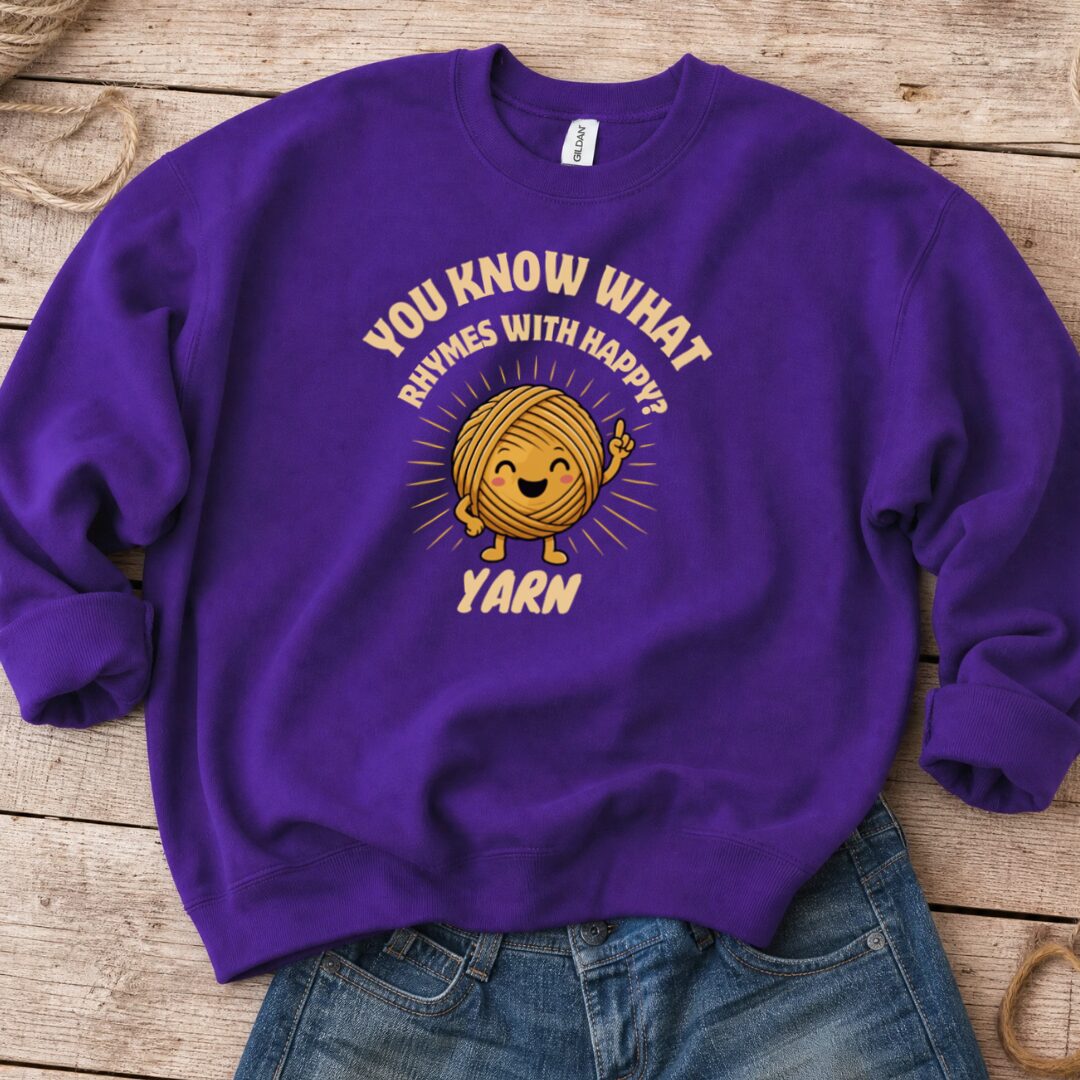 Rhymes With Sweatshirt Purple t-shirt