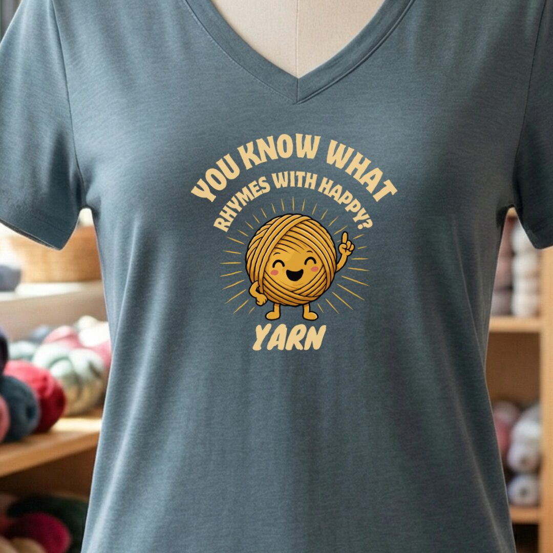 Rhymes With V-Neck T-Shirt Slate t-shirt