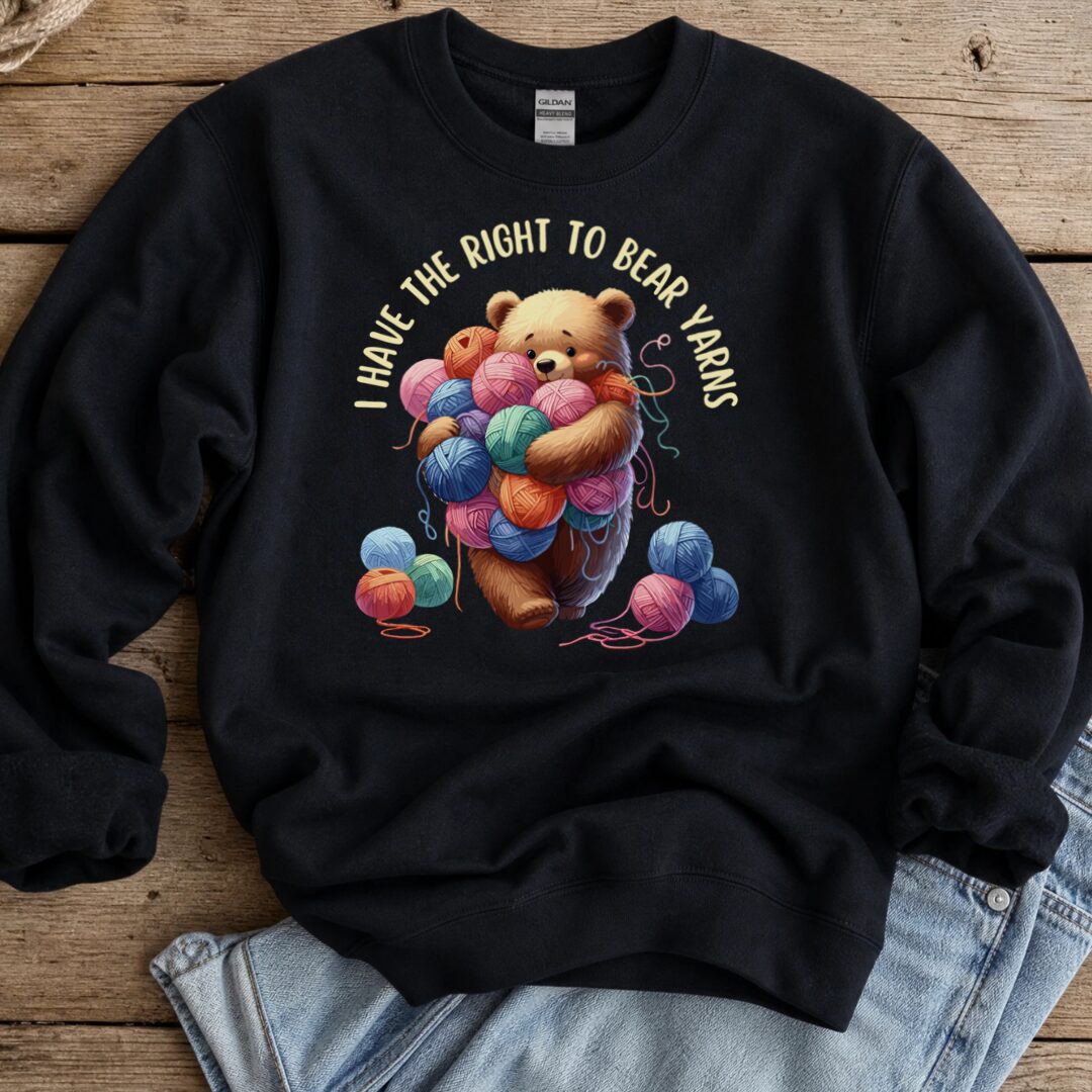 Right to Bear Yarns Sweatshirt Black t-shirt