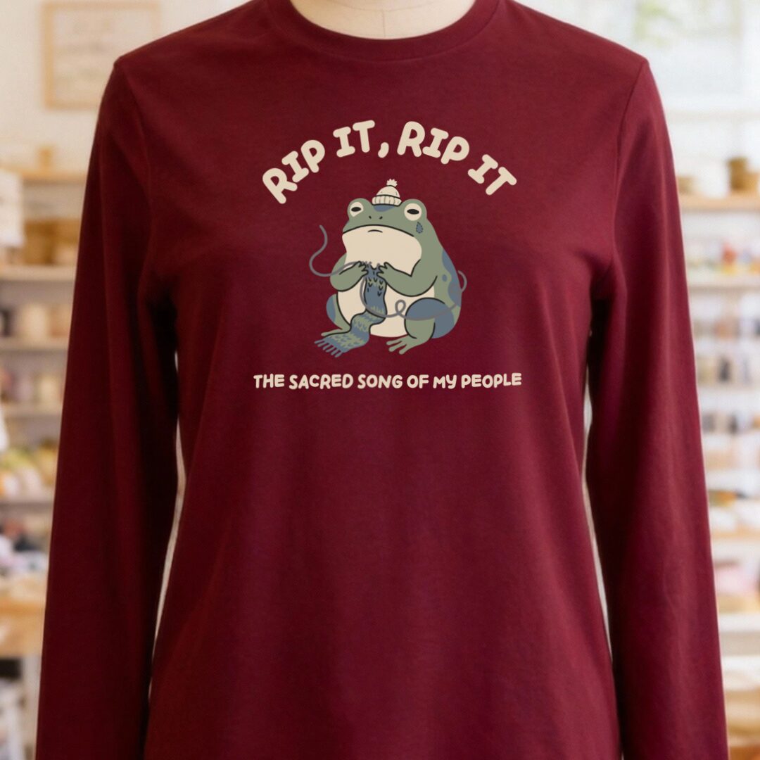Rip It, Rip It Long Sleeve Tee Maroon t-shirt