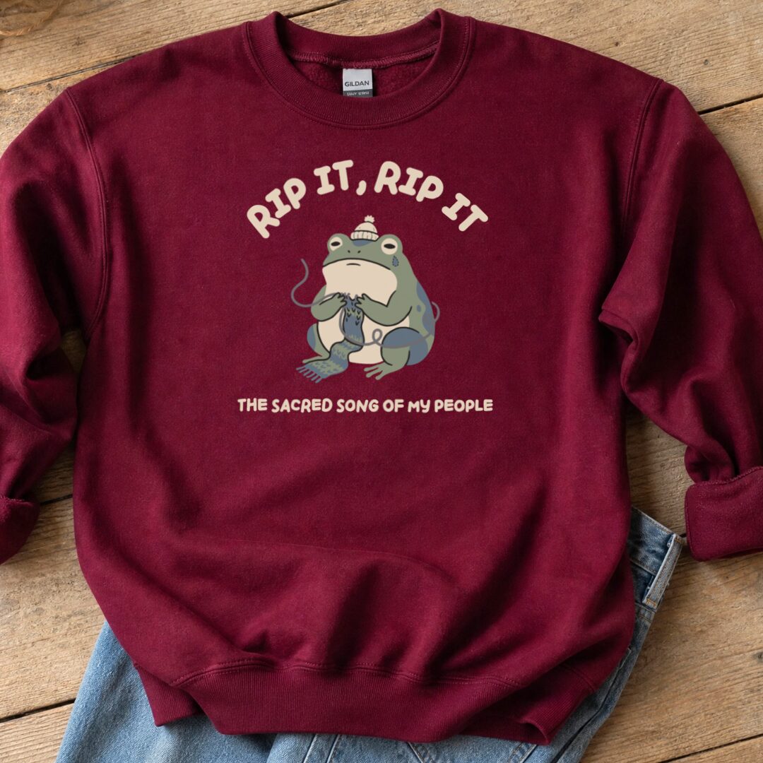 Rip It, Rip It Sweatshirt Maroon t-shirt