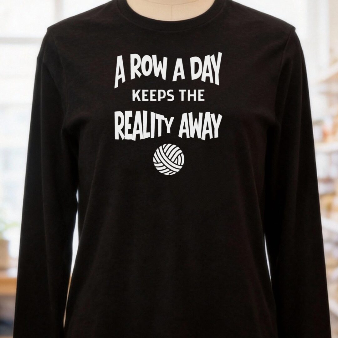 Row A Day Long Sleeve Tee Black t-shirt