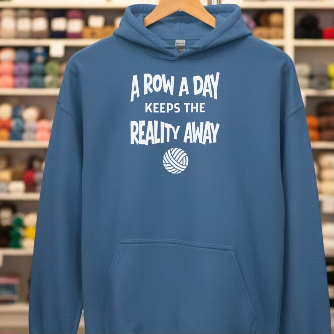 Row A Day Hoodie Indigo Blue t-shirt