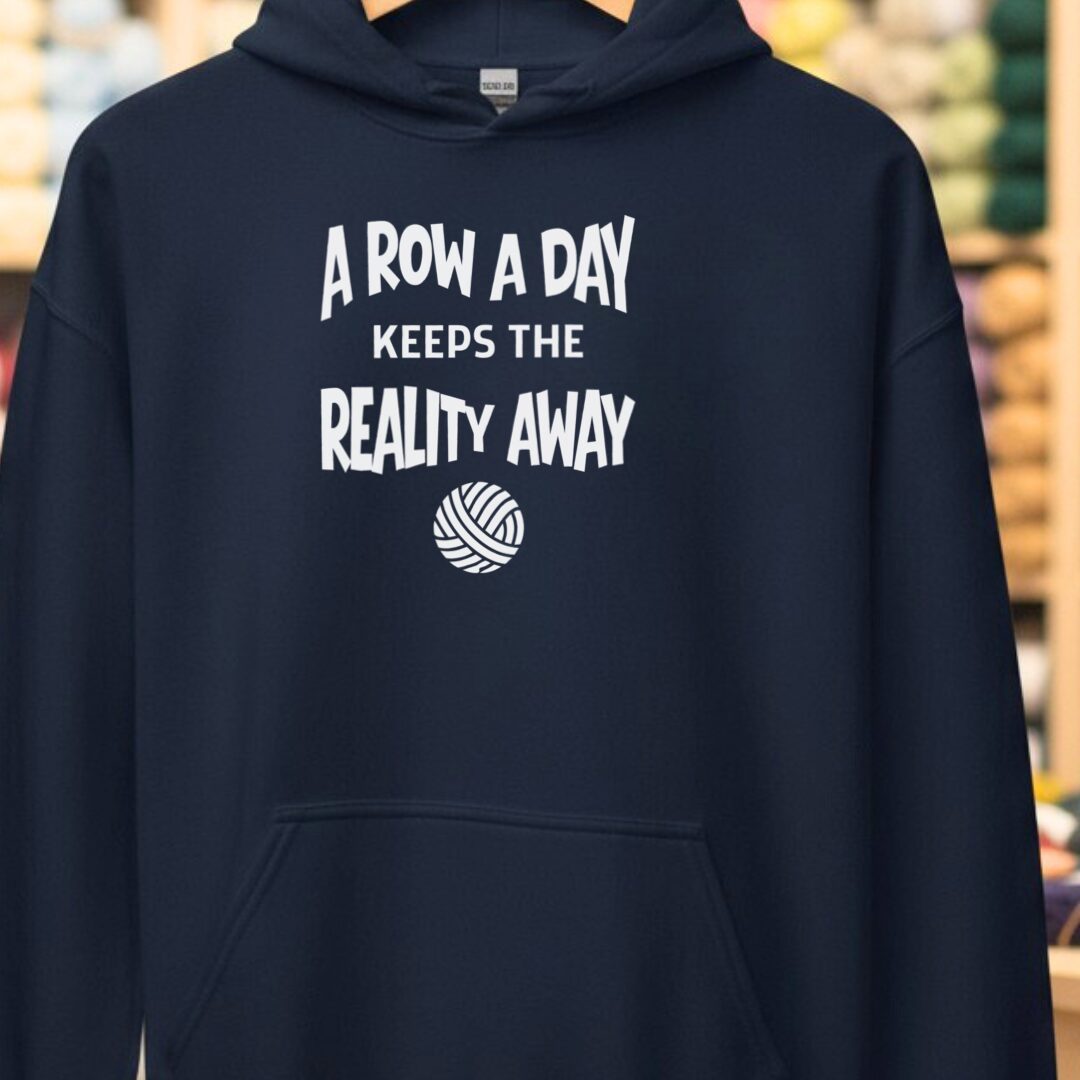 Row A Day Hoodie Navy t-shirt