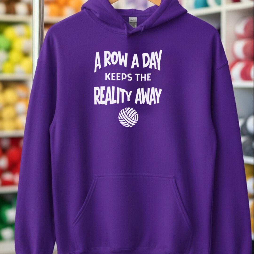 Row A Day Hoodie Purple t-shirt