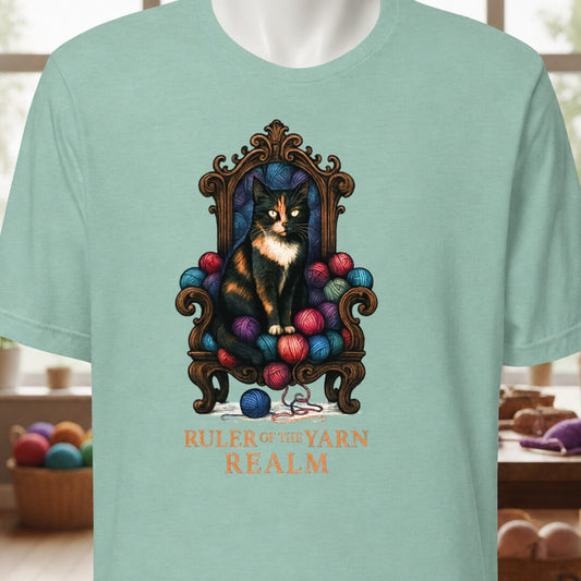 Ruler of the Yarn Realm T-Shirt Sea Breeze t-shirt