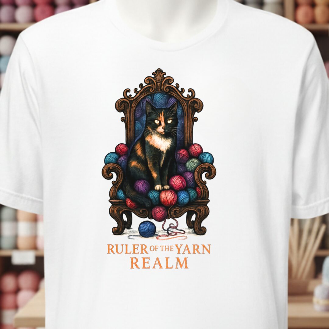 Ruler of the Yarn Realm T-Shirt White t-shirt