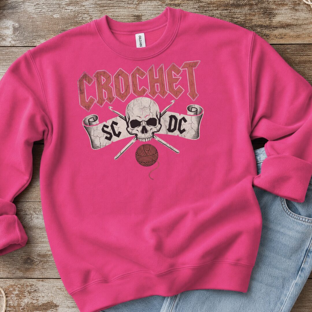 SC / DC Crochet Rock Sweatshirt