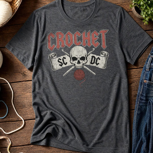 SC / DC Crochet Rock T-Shirt