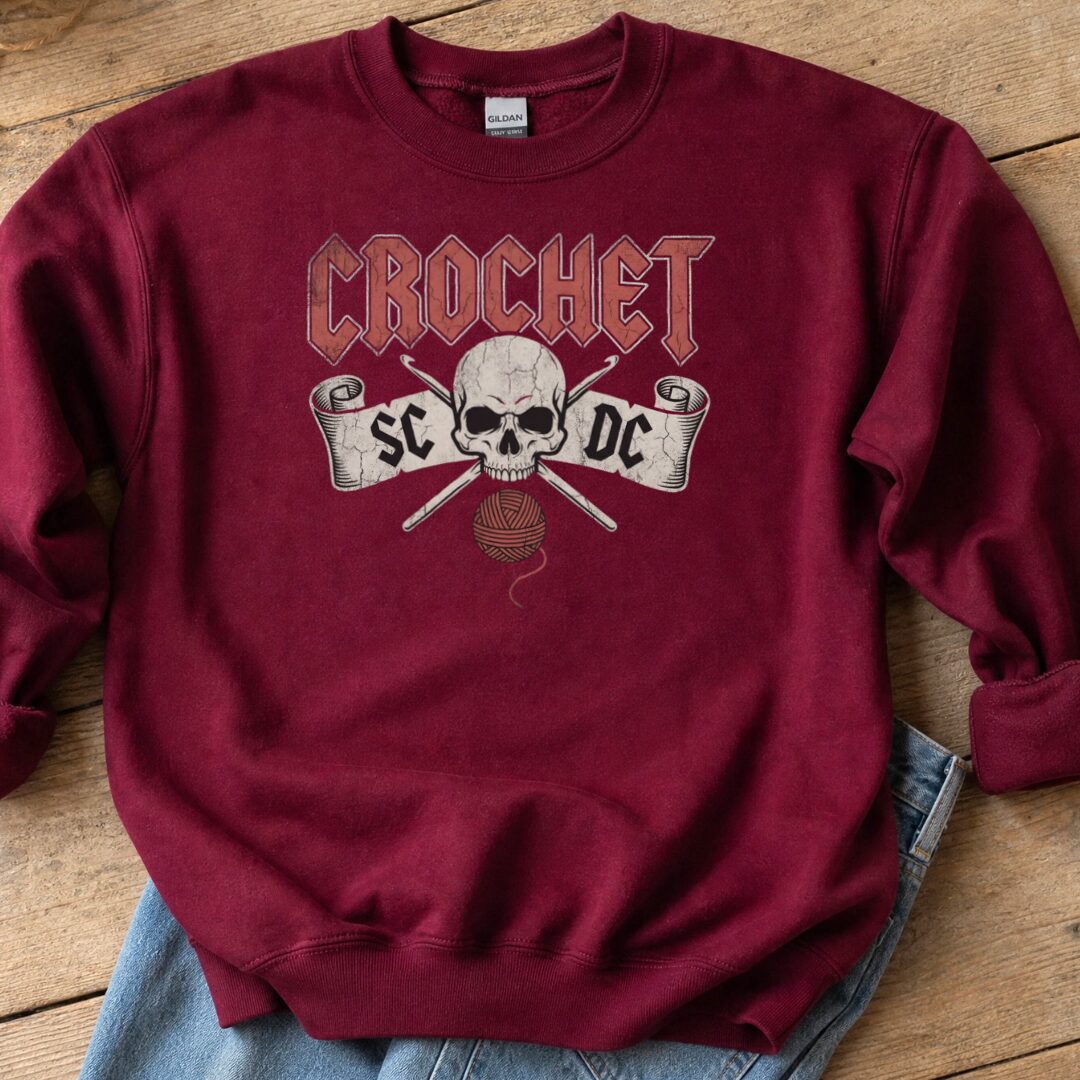 SC / DC Crochet Rock Sweatshirt