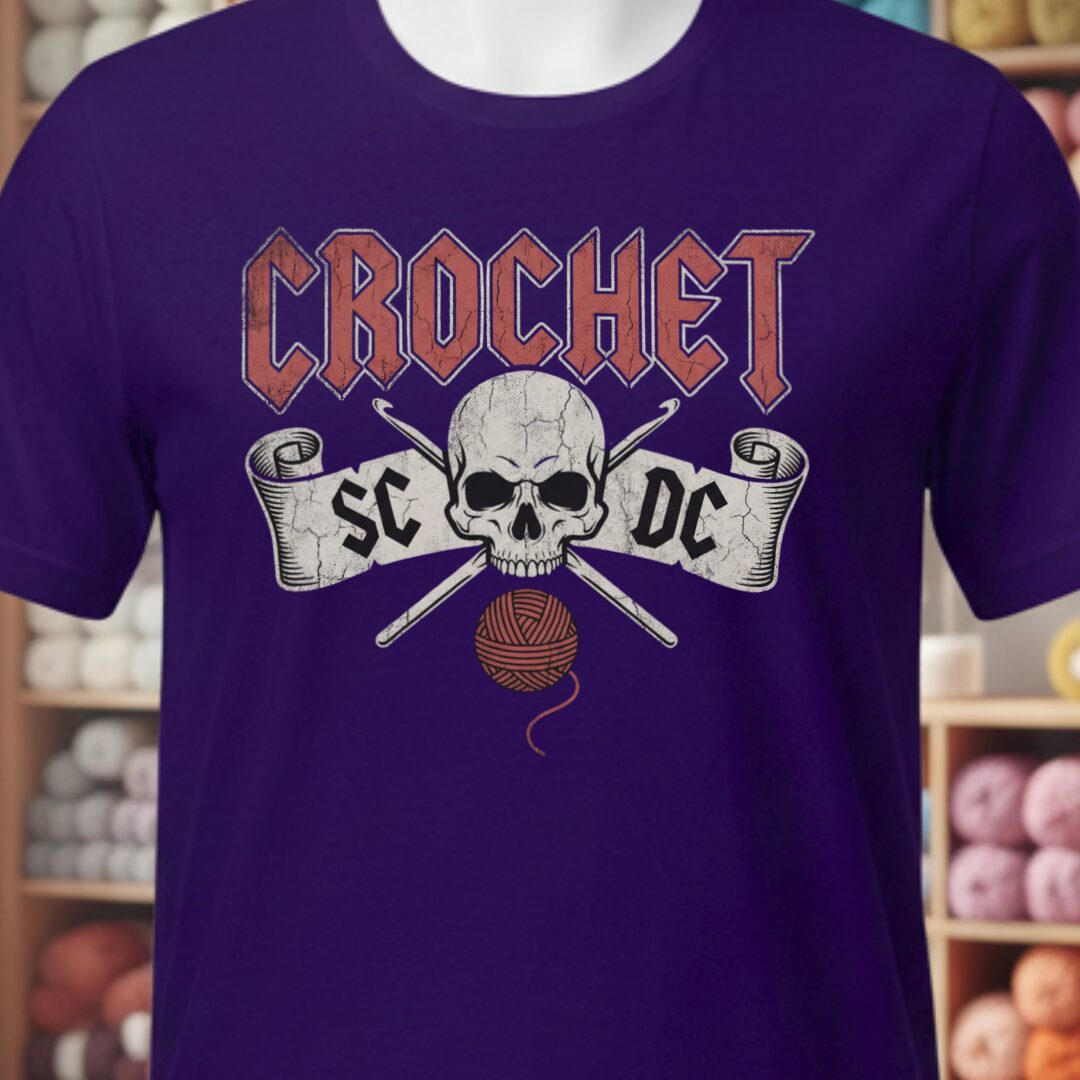 SC / DC Crochet Rock T-Shirt – Rhapsodye Yarns