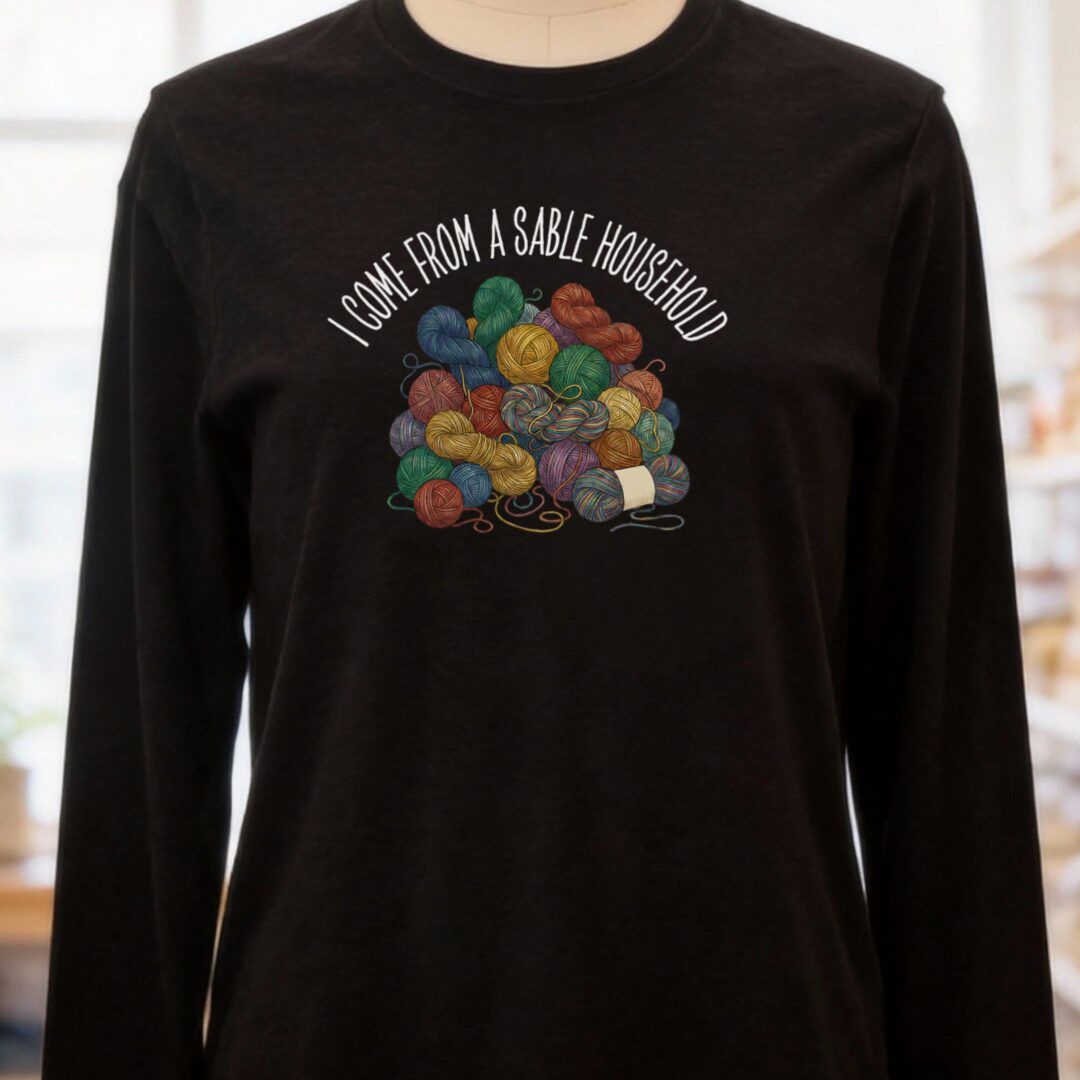 Sable Household Long Sleeve Tee Black t-shirt
