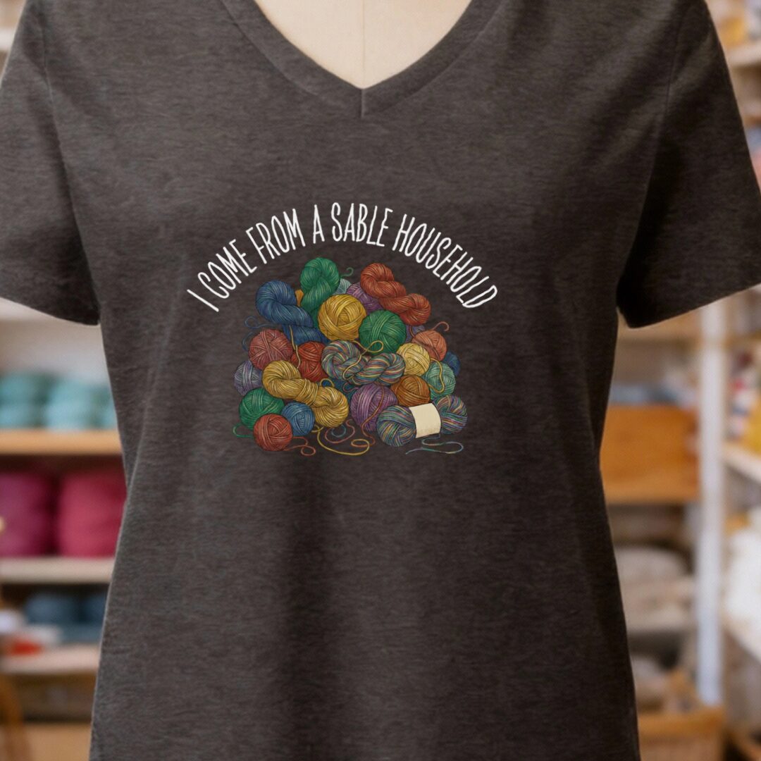Sable Household V-Neck T-Shirt Dark Grey t-shirt