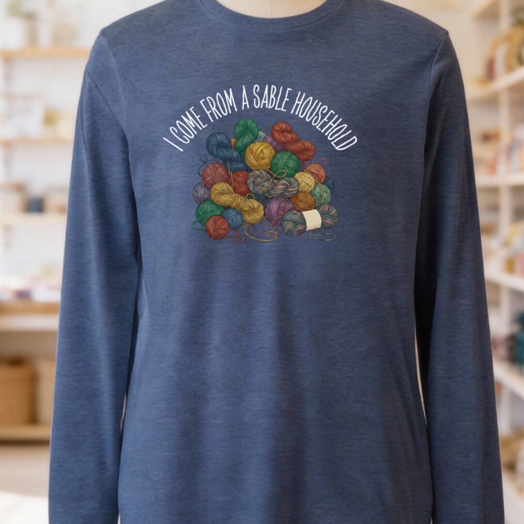 Sable Household Long Sleeve Tee Navy t-shirt